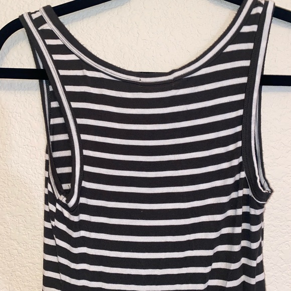 Heart & hips small striped Macy stretch tank green white dress - Picture 10 of 12